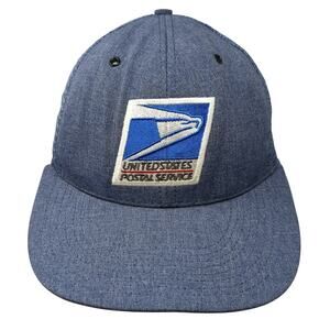 United States Postal Service Snapback Trucker Hat Blue One Size Outdoor Vintage